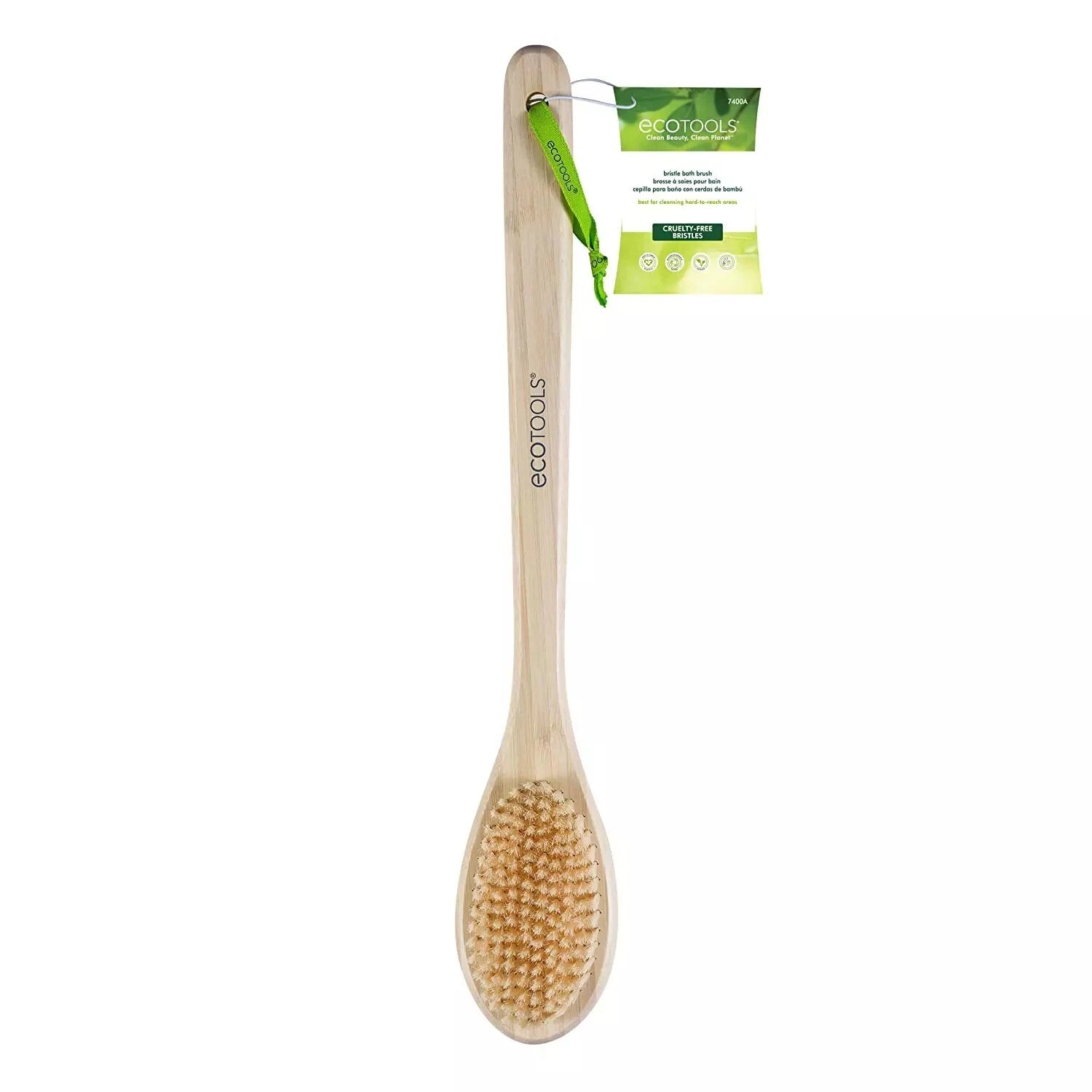 ECO Body Back Bath Brush - for Shower with Long Handle, Back Washer Scrubber NEW