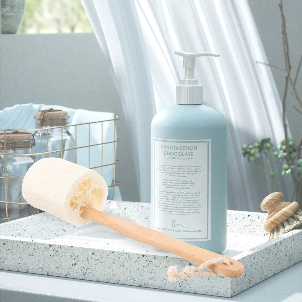 Loofah Shower Brush Scrubber for Body Exfoliator Bathroom Cleaning