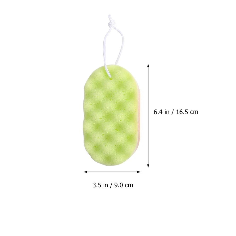 6Pcs Bath Sponge Shower Bathing Brush Body Cleaning Scrubber for Kids Adults