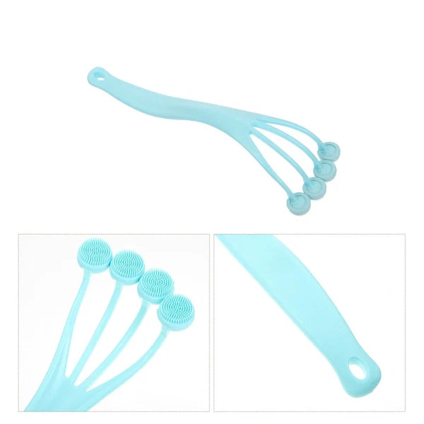 Exfoliating Bath Brush Back Scrubber Bathing Long Handle for Shower