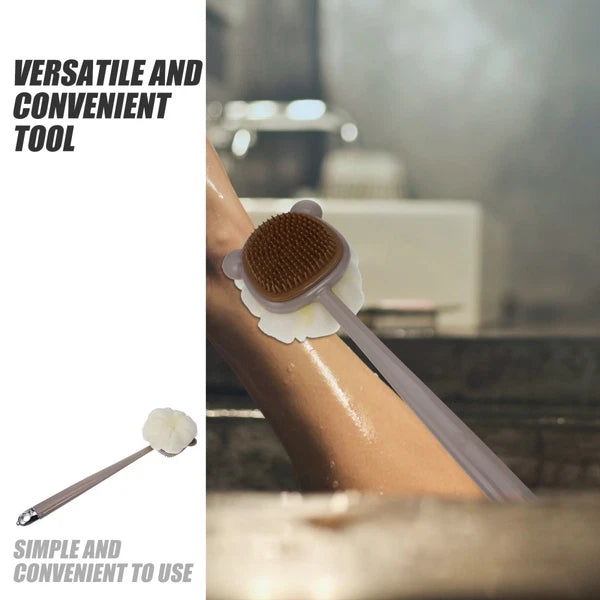 Long Handle Body Shower Brush with Dual Sided Soft for Gentle Cleansing