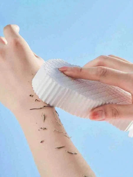 1-2 Exfoliating Body Sponge Bath Shower Scrubber Brush Wash Pad Dry Skin Remover
