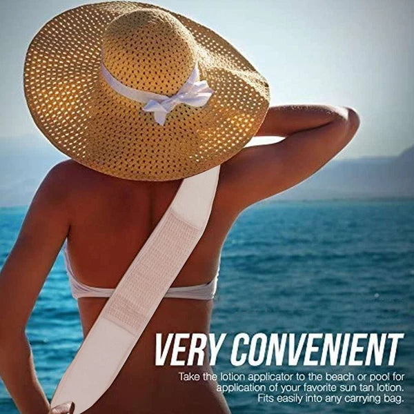 Back Scrubber Bath Shower Strap Loofah Spa Skin Brush Sponge Body Exfoliating