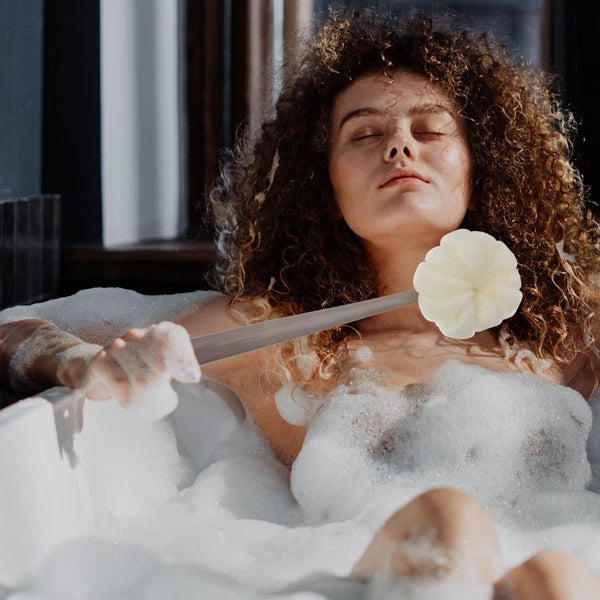 Long Handle Body Shower Brush with Dual Sided Soft for Gentle Cleansing