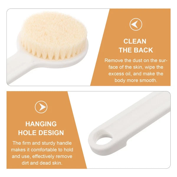 Back Scrubbing Brush Body Bath Scrubbers Brushes Long Handles for Elderly