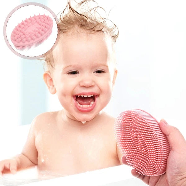 Bathroom Silicone Bath Scrubber Brush Scrub Massage Bath Tool Bath Brush