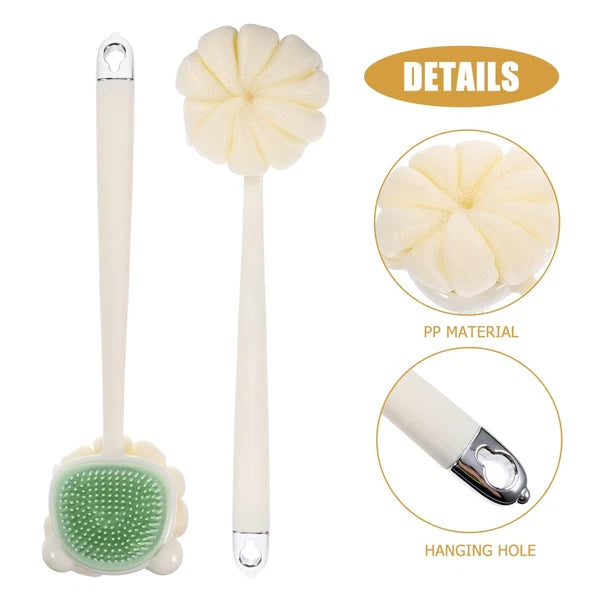 Back Brush Long Handle Shower Bath Brush Back Scrubber Exfoliation Shower Brush
