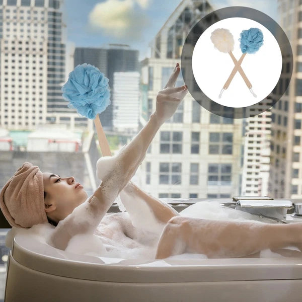 2 Pcs Baby Miss Handle Bath Brush Brushes Shower Long Handles for Elderly