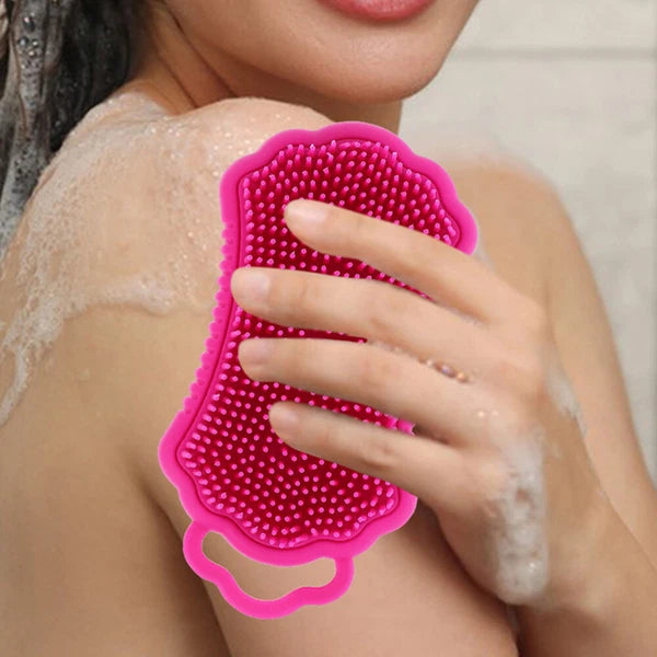 2 Pcs Shampoo Comb Silicone Bathing Brush Scrubber Hair for Washing