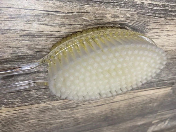 Back Scrubber Long Handle Shower Back Brush Dual-Sided With Stiff/Soft Bristles