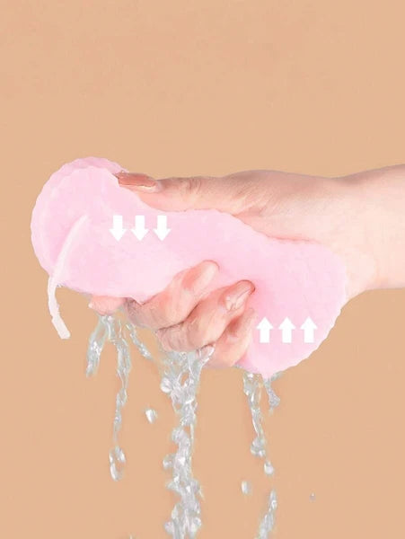 1-2 Exfoliating Body Sponge Bath Shower Scrubber Brush Wash Pad Dry Skin Remover