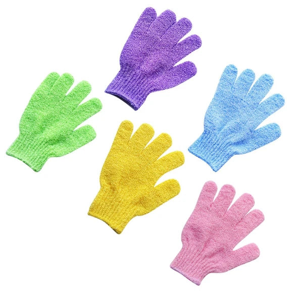 5 Pairs Bath Gloves Dead Skin Scrubber Shower Accessories Body Brush