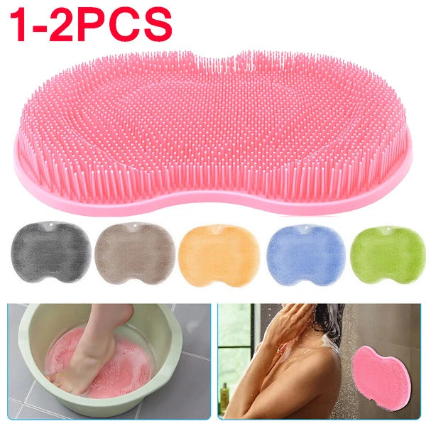 Shower Bath Exfoliating Brush Clean Mat 1-2 Foot Back Body Scrubber Massager Pad