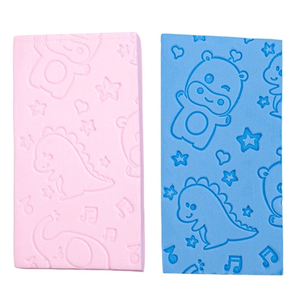 2 Pcs Bath Scrub Sponge Brush Newborn Skin Exfoliator for Body Scrubber Shower