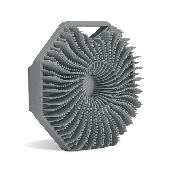 2 in 1 Silicone Body Shower Scrubber Wash Exfoliator Brush Scalp Massager US