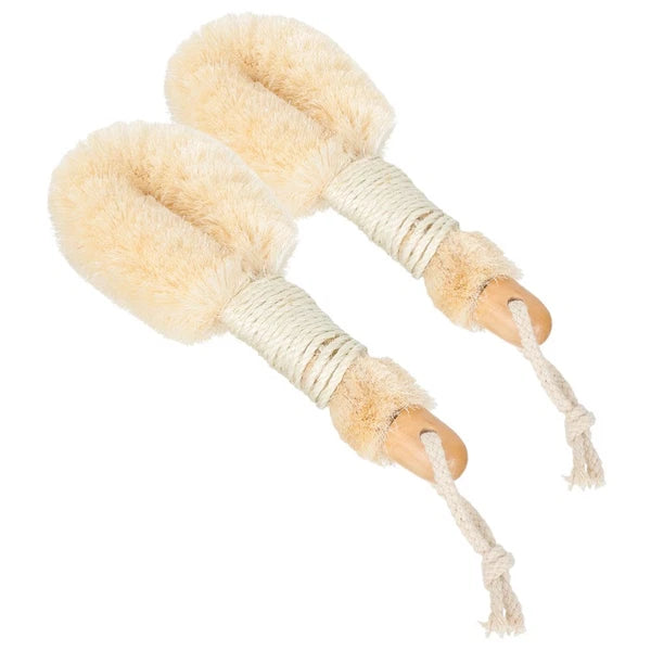 2 Pcs Silk Bath Brush Miss for Body Exfoliating Shower Brushes Scrubber