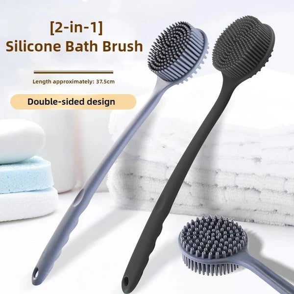 Bath Shower Brush with Handle – Soft Back Scrubber & Exfoliating Skin Massager