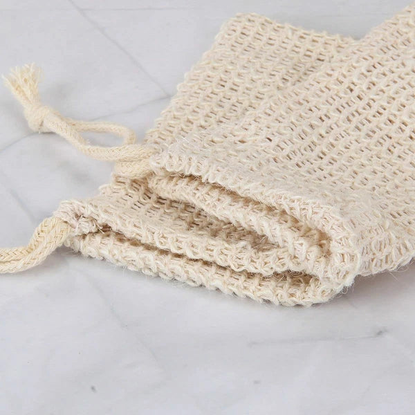 1-5 Pack Faux Sisal Soap Bag Exfoliating Soap Saver Pouch Holder US