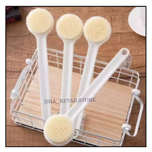 14” Long Handle Bath Body Brush Soft Bristles Exfoliating Back Shower Scrubber