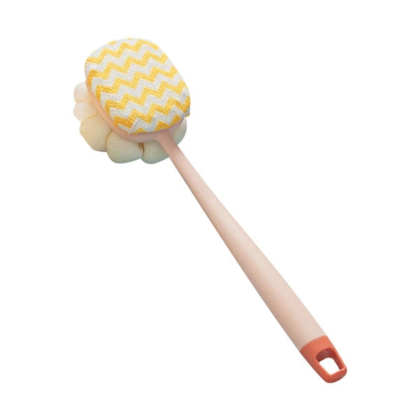 Double Side Bath Brush Body Scrubber Long Handle Back Scrubber Scrub Bath