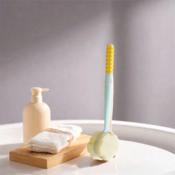 Dual-Sided Dopamine Flower Bath Brush Flower Design Back Scrubber  Spa