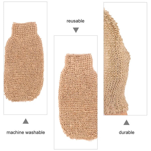 2Pcs Exfoliating Bath Scrubber Mitts for Smooth Skin
