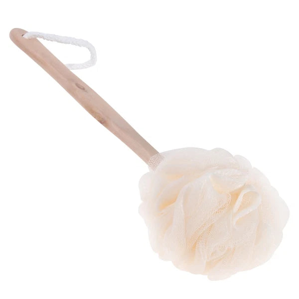 Exfoliating Bath Sponge Brush Long Handle Loofah Back Scrubber for Shower