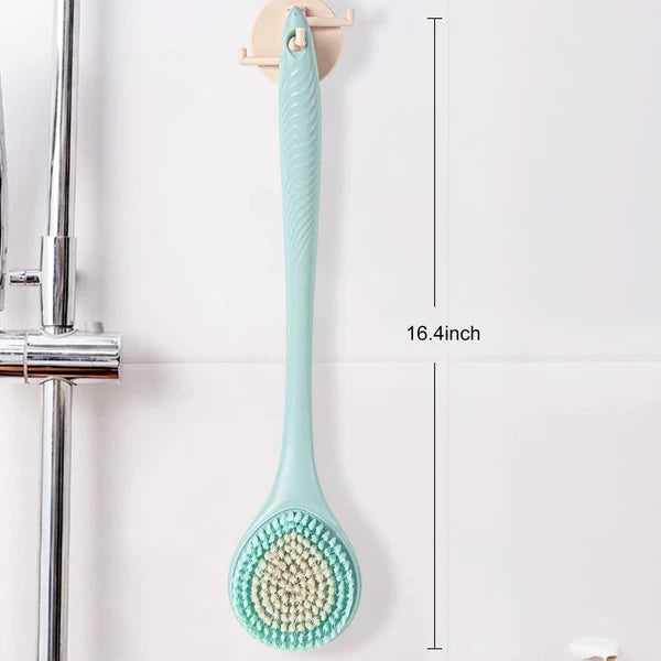 Back Bath Brush Long Handle for Shower - Soft Brush for Men & Women(16.4" Long),