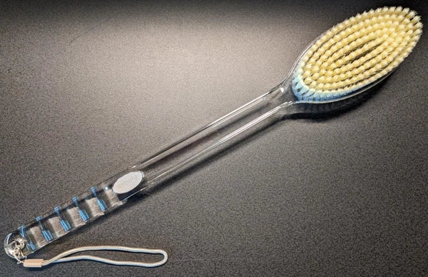 Back Scrubber Long Handle Shower Back Brush Dual-Sided With Stiff/Soft Bristles