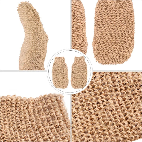 2Pcs Exfoliating Bath Scrubber Mitts for Smooth Skin