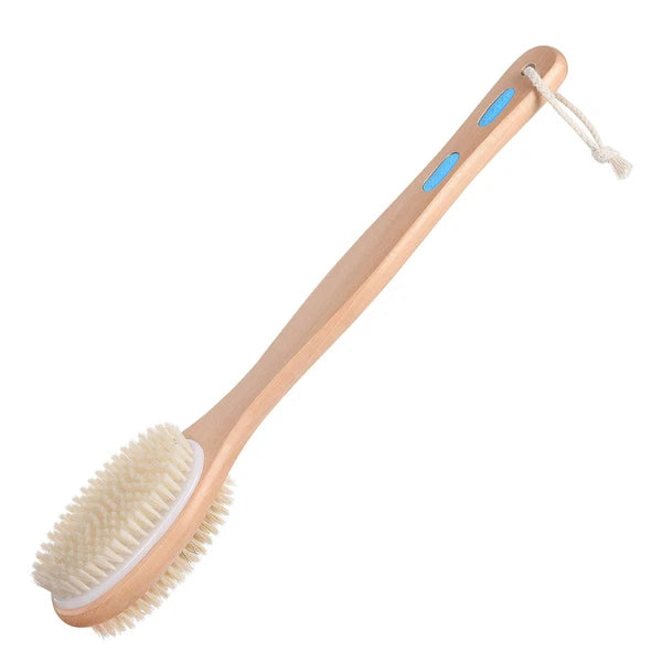 Body Brush Back Scrubber Long Handle Bath Shower Brush with Soft and Stiff
