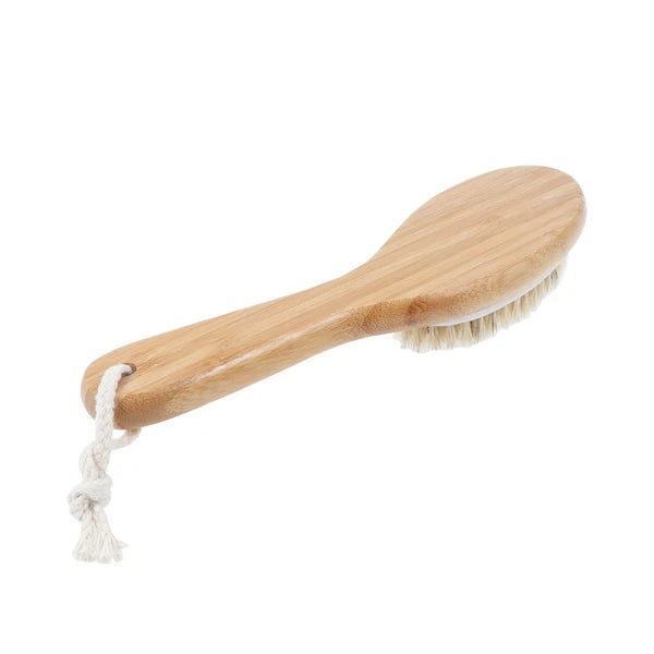 Long Bathing Shower Brush with Handle Portable Body Exfoliating Shower Beads