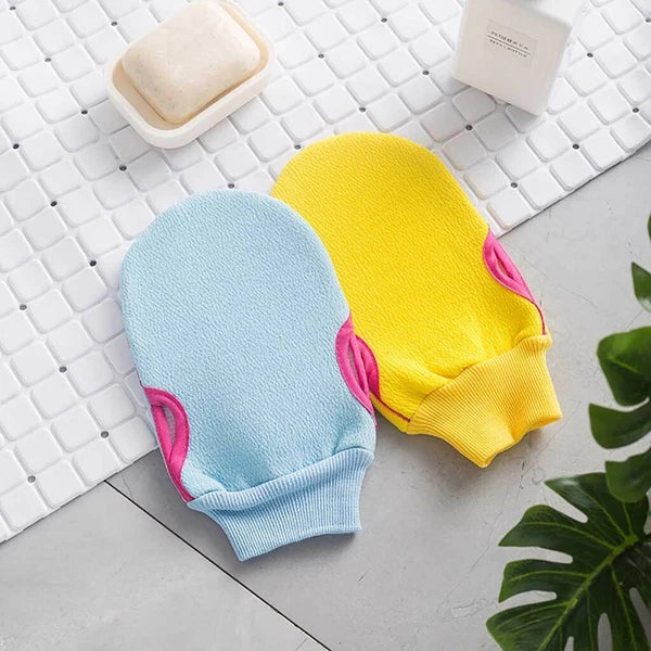 Magic 2 in 1 Soft Bath Towel Back Brush Exfoliating Scrub Body Wash Dual Side