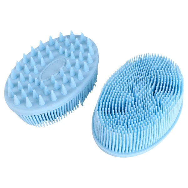 2 Pcs Bath Massage Brush Baby Handheld Scrubber Shower Cleaning Scrubbers