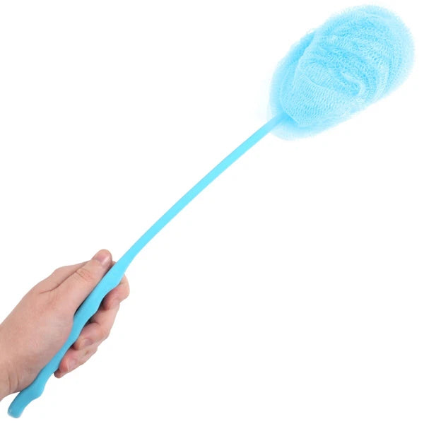 BACK SHOWER SCRUBBER Small/Large Soft Brush Loofah Sponge LONG HANDLE Bath Body
