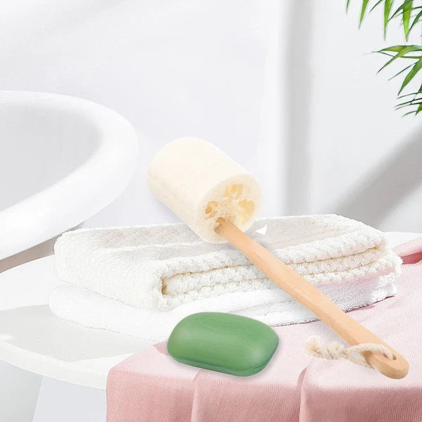 Loofah Shower Brush Scrubber for Body Exfoliator Bathroom Cleaning