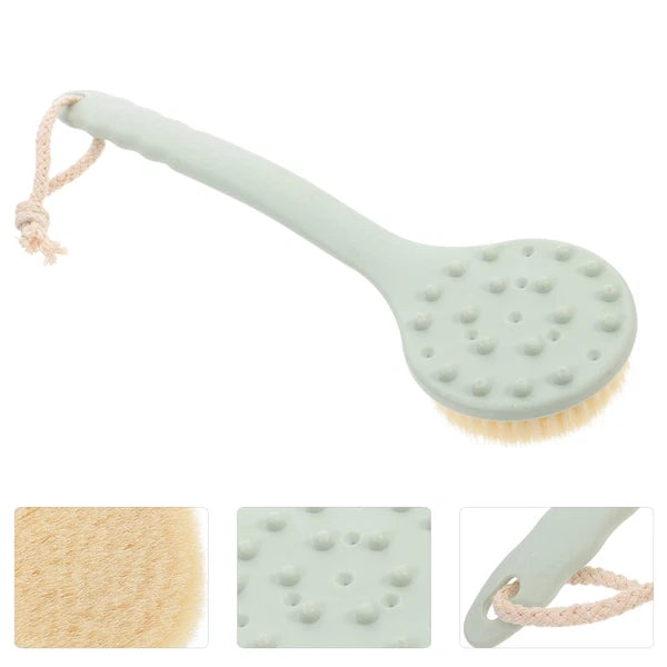 Body Bathing Brush Back Brush Shower Brush Handle Back Scrubber Bath Exfoli