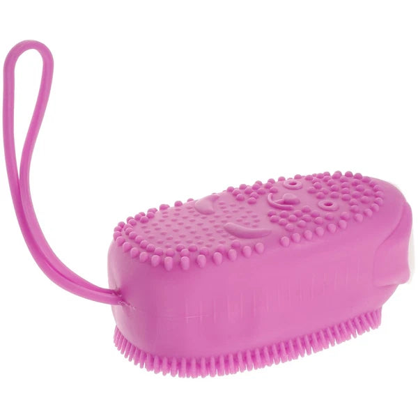 Automatically Soak Bath Scrub Silicone Bath Brush Soap Storage Bath Tool