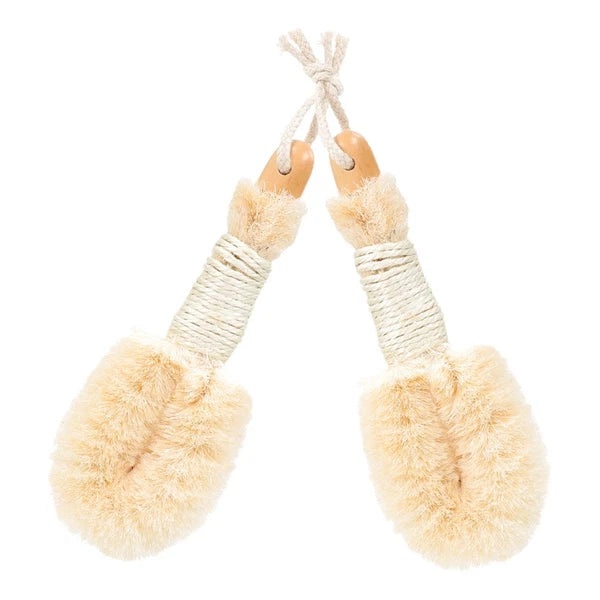 2 Pcs Silk Bath Brush Miss Shower Scrub Exfoliating Body Scrubber