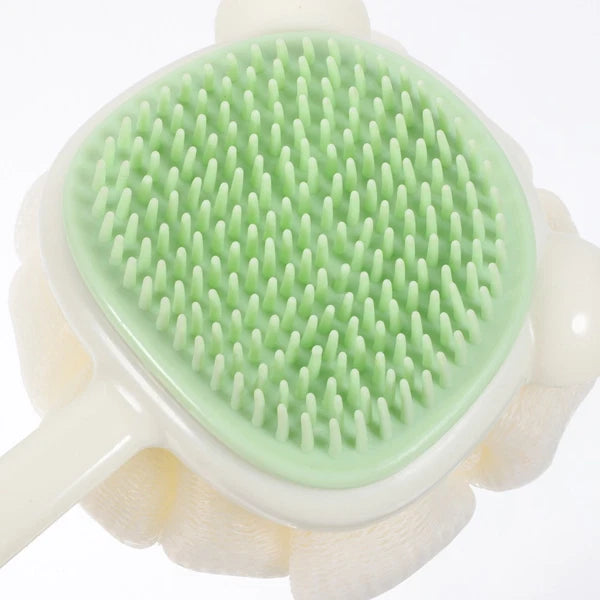 Bath Brush Exfoliating Body Scrubber Shower with Long Handle Wash