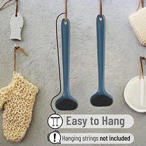 Back Scrubber Body Brush for Bathroom Shower with Long Handle and Soft Bristles