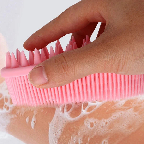 2 Pcs Bath Massage Brush Baby Silicone Brushes Shower Cleaning Scrubbers