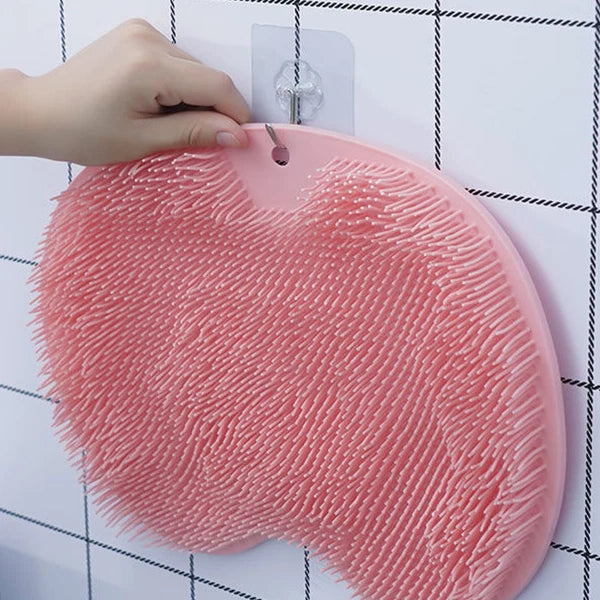 Shower Foot Back Scrubber Massage Pad Body Bath Soft Brush Mat Cleaning Bath