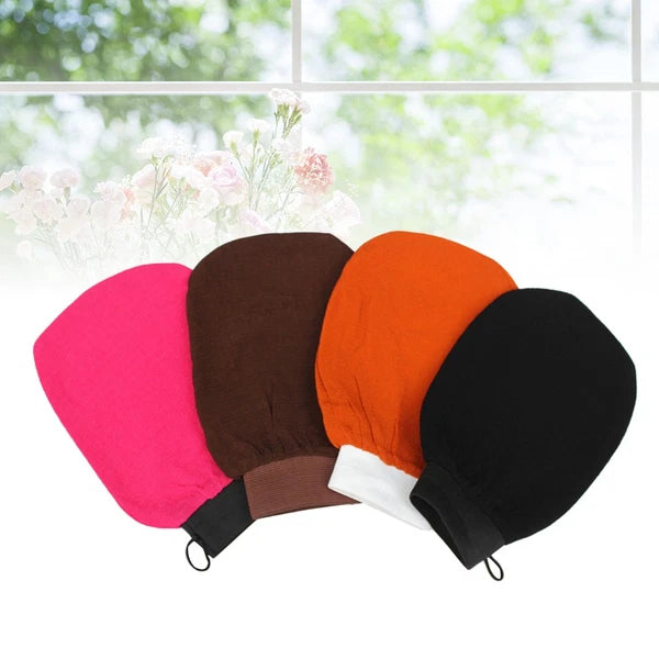 4pcs Bath Exfoliating Glove Scrubber Rayon Mitt Washcloths No Irritation for