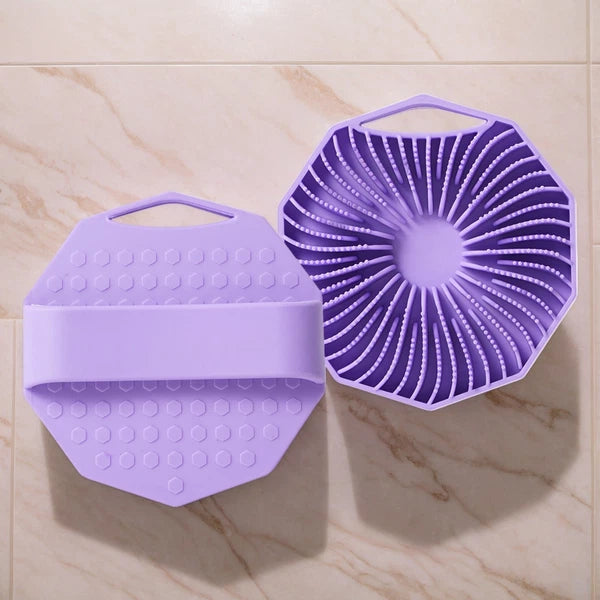 Set Of 2 Body Scrubber Exfoliation For Home Bath Silicone Exfoliator Scrub Brush