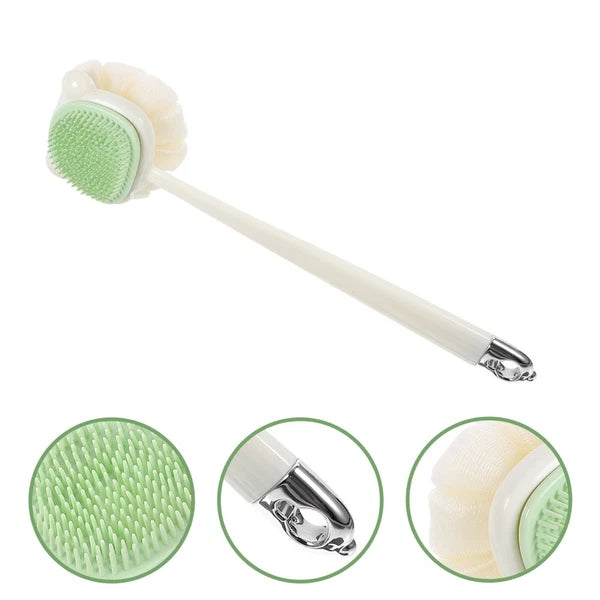 Bath Brush Exfoliating Body Scrubber Shower with Long Handle Wash