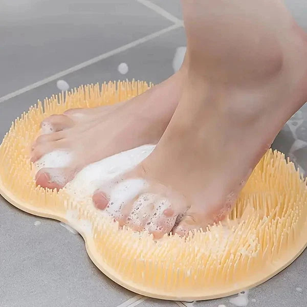 Shower Foot Back Scrubber Massage Pad Body Bath Soft Brush Mat Cleaning Bath