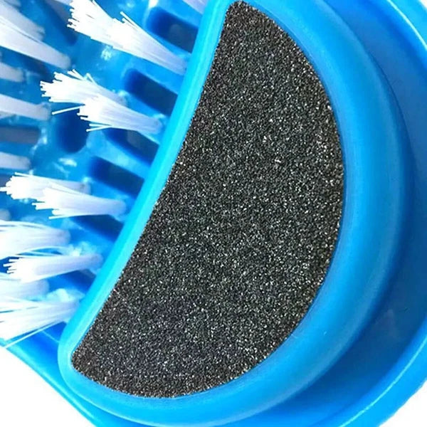 2 in 1 Foot Scrubber Brush Slipper Bath Shower Spa Cleaner Scrub Feet Massage UK