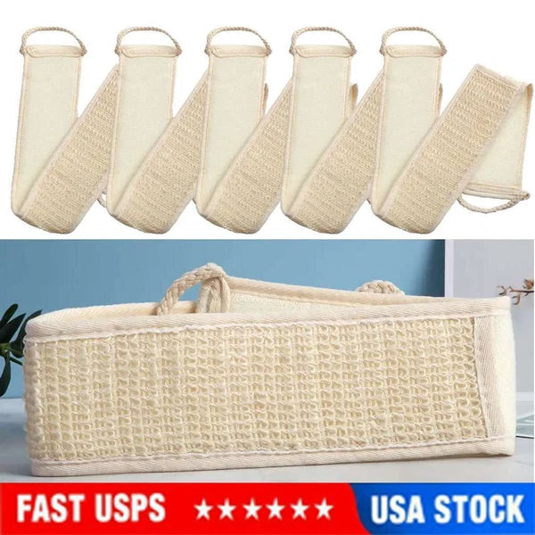 Back Scrubber Bath Shower Strap Loofah Spa Skin Brush Sponge Body Exfoliating US