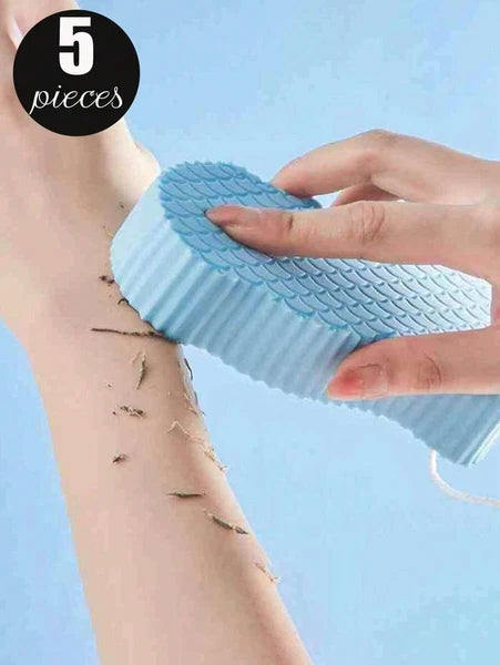1-2 Exfoliating Body Sponge Bath Shower Scrubber Brush Wash Pad Dry Skin Remover